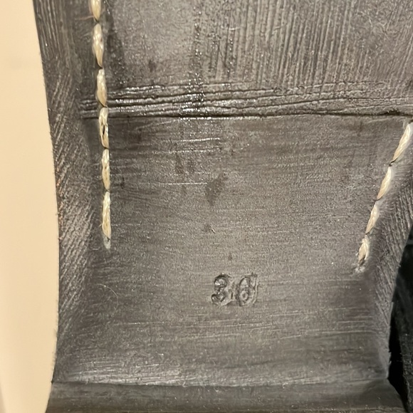 Lemare Italy unisex studded moto biker boots 36 - Picture 6 of 10